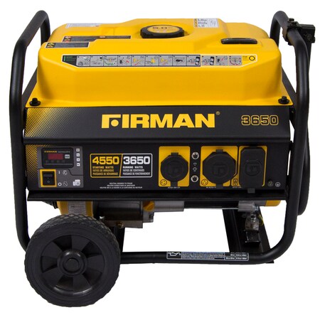 Firman 3650 Watt Performance Portable Generator, 5 gal., Gasoline FGP03602